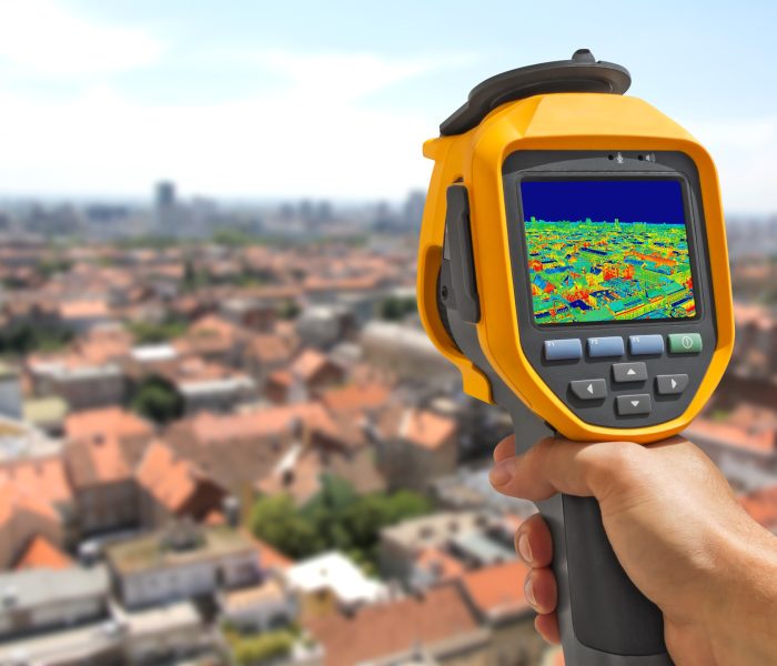 Recording panorama of Zagreb With Infrared Thermal Camera